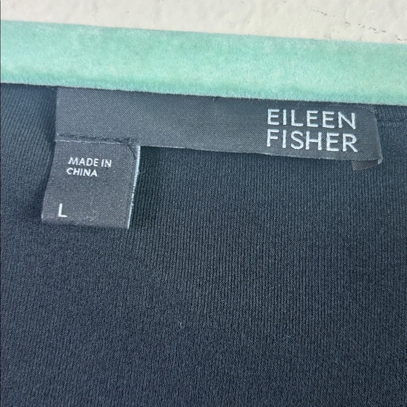 Eileen Fisher 100% Silk Jersey Tank Top in Black size Large - Picture 4 of 7
